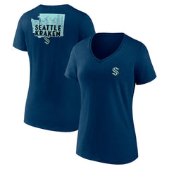 Seattle Kraken Women's Territorial V-Neck T-Shirt Sale