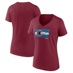 Colorado Avalanche Women's Shout Out V-Neck T-Shirt For Sale