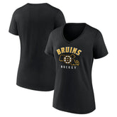 Boston Bruins Women's Proclamation V-Neck T-Shirt For Sale