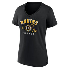 Boston Bruins Women's Proclamation V-Neck T-Shirt For Sale
