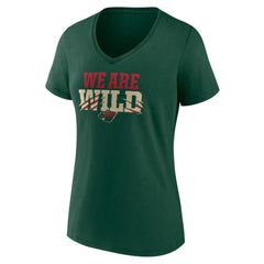Minnesota Wild Women's Proclamation V-Neck T-Shirt Discount