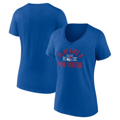 New York Rangers Women's Proclamation V-Neck T-Shirt Outlet