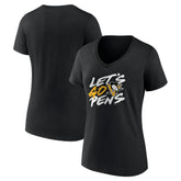 Pittsburgh Penguins Women's Proclamation V-Neck T-Shirt Sale