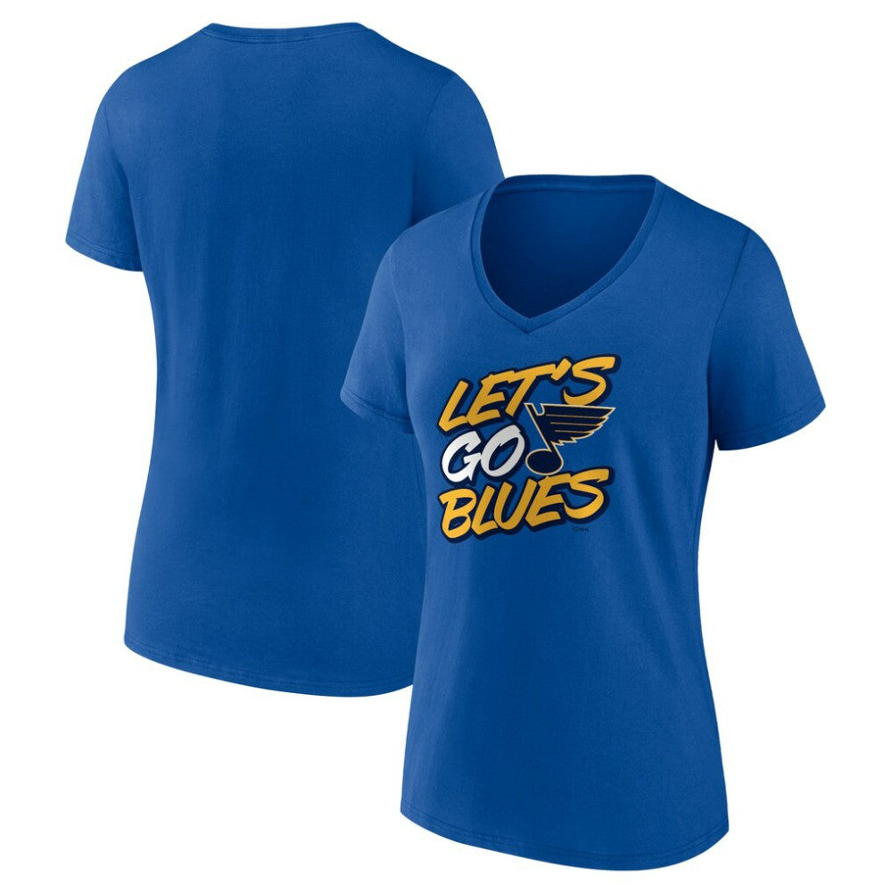 St. Louis Blues Women's Proclamation V-Neck T-Shirt Sale