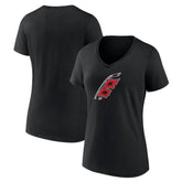 Carolina Hurricanes Women's Alternate Logo V-Neck T-Shirt On Sale
