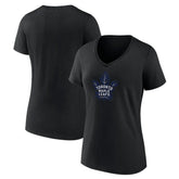 Toronto Maple Leafs Women's Alternate Logo V-Neck T-Shirt Outlet