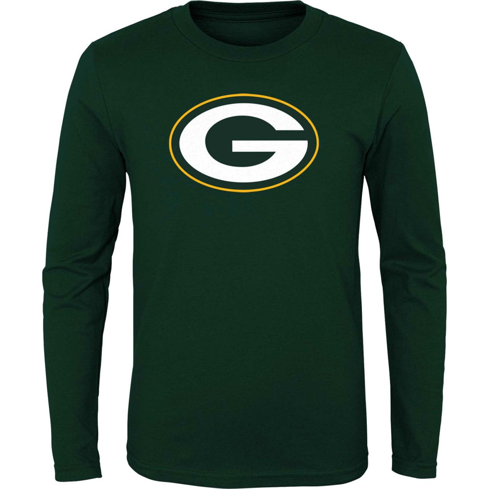 Green Bay Packers Youth Primary Logo Long Sleeve T-Shirt