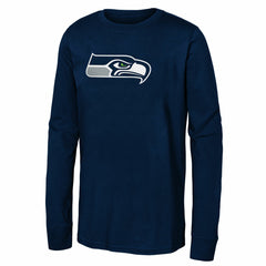 Seattle Seahawks Youth Primary Logo Long Sleeve T-Shirt