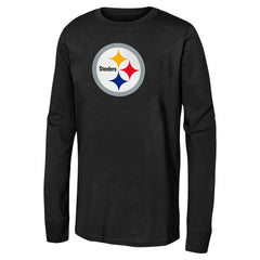 Pittsburgh Steelers Youth Primary Logo Long Sleeve T-Shirt