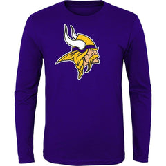 Minnesota Vikings Youth Primary Logo Long Sleeve T-Shirt