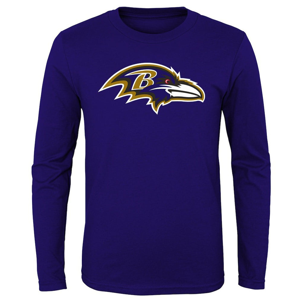 Baltimore Ravens Preschool Primary Logo Long Sleeve T-Shirt