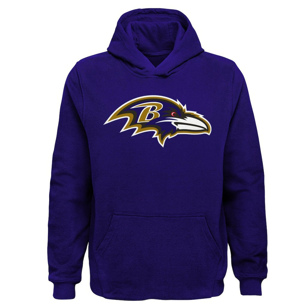 Baltimore Ravens Youth Team Logo Pullover Hoodie