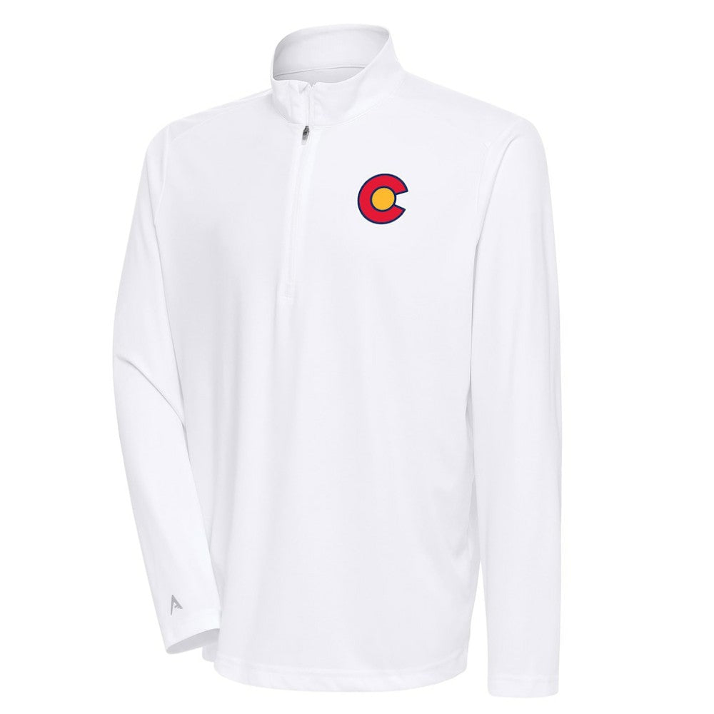 Colorado Avalanche Antigua Special Edition 2.0 Tribute Quarter-Zip Pullover Top Outlet