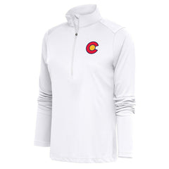 Colorado Avalanche Antigua Women's Special Edition 2.0 Tribute Quarter-Zip Pullover Top On Sale