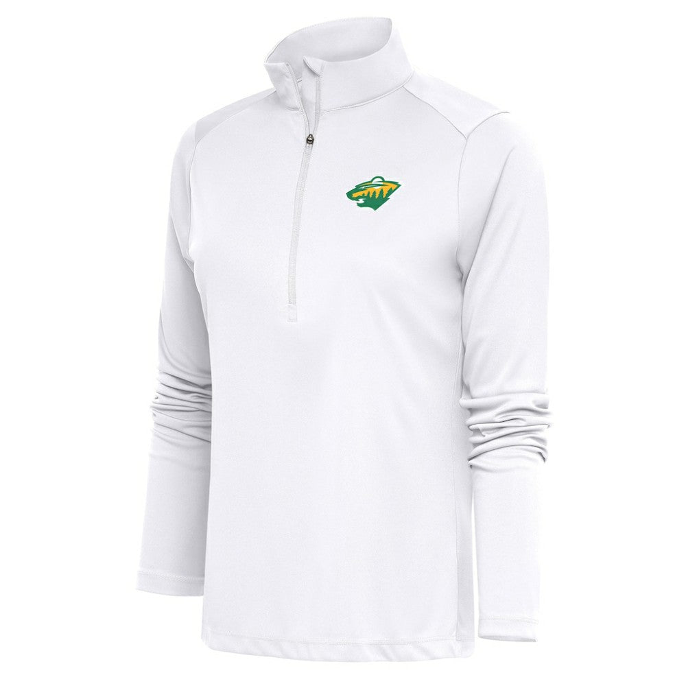 Minnesota Wild Antigua Women's Special Edition 2.0 Tribute Quarter-Zip Pullover Top For Sale