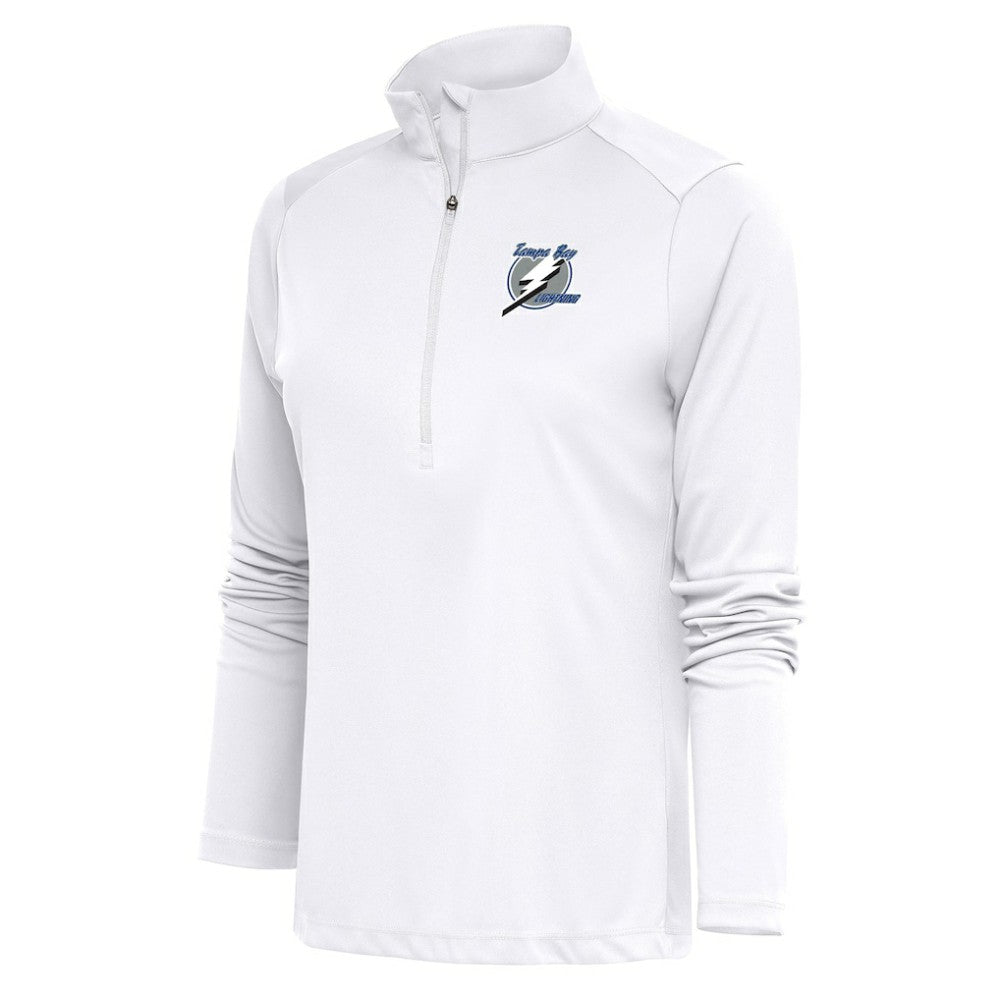 Tampa Bay Lightning Antigua Women's Special Edition 2.0 Tribute Quarter-Zip Pullover Top Discount