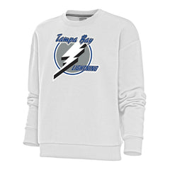 Tampa Bay Lightning Antigua Women's Special Edition 2.0 Victory Crewneck Pullover Sweatshirt For Sale