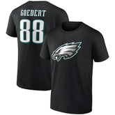 Philadelphia Eagles Dallas Goedert Icon Player Name & Number T-Shirt