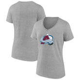 Colorado Avalanche Women's Primary Logo Team V-Neck T-Shirt Discount