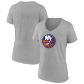 New York Islanders Women's Primary Logo Team V-Neck T-Shirt Sale