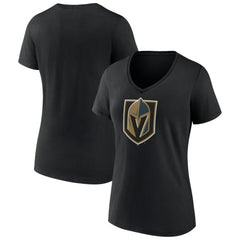 Vegas Golden Knights Women's Team Primary Logo V-Neck T-Shirt Sale