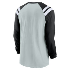 Las Vegas Raiders Nike Classic Arc Raglan Tri-Blend Long Sleeve T-Shirt