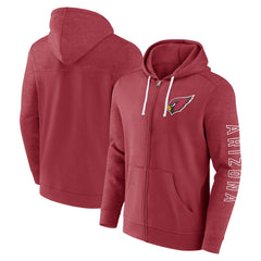 Arizona Cardinals Fanatics Offensive Lineup Hoodie Full-Zip Hoodie