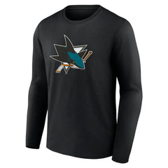 San Jose Sharks Primary Logo Team Long Sleeve T-Shirt Discount