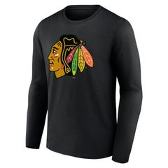 Chicago Blackhawks Primary Logo Team Long Sleeve T-Shirt On Sale