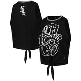 Chicago White Sox The Wild Collective Women's Twisted Tie Front Tank Top | MLB Shop