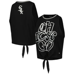 Chicago White Sox The Wild Collective Women's Twisted Tie Front Tank Top | MLB Shop