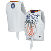 Houston Astros The Wild Collective Women's Twisted Tie Front Tank Top | MLB For sale