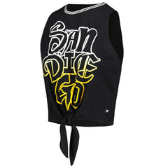 San Diego Padres The Wild Collective Women's Twisted Tie Front Tank Top | MLB Outlet