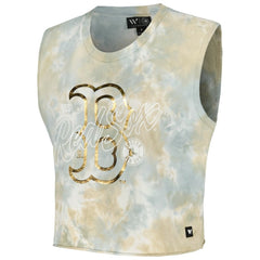 Boston Red Sox The Wild Collective Women's Washed Muscle Tank Top | MLB On Sale