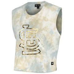 St. Louis Cardinals The Wild Collective Women's Washed Muscle Tank Top | MLB Sale
