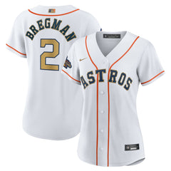 Alex Bregman Houston Astros Nike Women's 2023 Gold Collection Replica Player Jersey | MLB On Sale