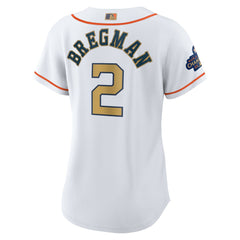 Alex Bregman Houston Astros Nike Women's 2023 Gold Collection Replica Player Jersey | MLB On Sale