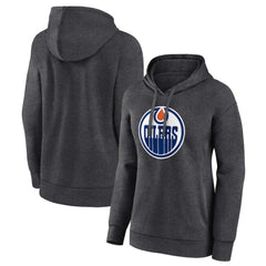 Edmonton Oilers Women's Primary Logo Pullover Hoodie Discount