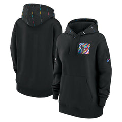 Houston Texans Nike Women's 2023 NFL Crucial Catch Club Pullover Hoodie
