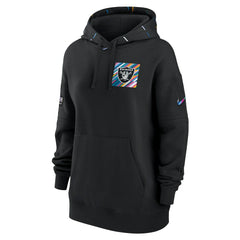 Las Vegas Raiders Nike Women's 2023 NFL Crucial Catch Club Pullover Hoodie