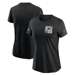Atlanta Falcons Nike Women's Crucial Catch Sideline Tri-Blend T-Shirt