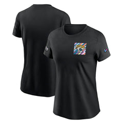 Jacksonville Jaguars Nike Women's Crucial Catch Sideline Tri-Blend T-Shirt