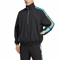 Peter Saville x Manchester United Half-Zip Pullover Jacket – Black - Adidas