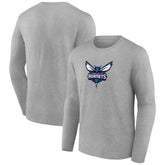 Charlotte Hornets Primary Team Logo Long Sleeve T-Shirt On Sale