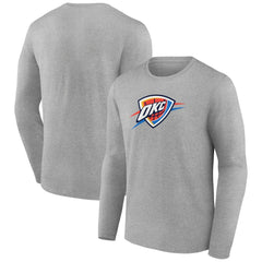 Oklahoma City Thunder Primary Team Logo Long Sleeve T-Shirt New