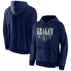 Seattle Kraken Fanatics Shoulder-To-Shoulder Raglan Pullover Hoodie On Sale