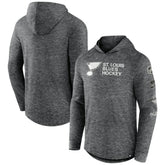 St. Louis Blues Fanatics Stacked Long Sleeve Hoodie T-Shirt Outlet