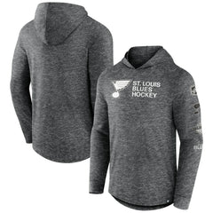 St. Louis Blues Fanatics Stacked Long Sleeve Hoodie T-Shirt Outlet