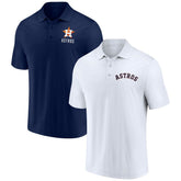 Houston Astros Fanatics Two-Pack Logo Lockup Polo Set | MLB Outlet