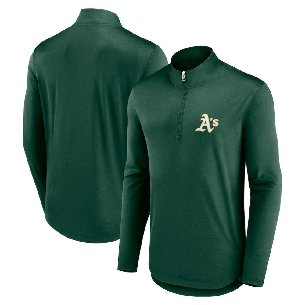 Athletics Fanatics Quarterback Quarter-Zip Top | MLB Near me